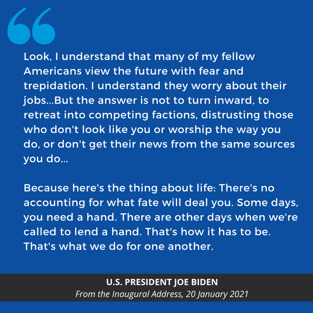 Quote from US President Joe Biden