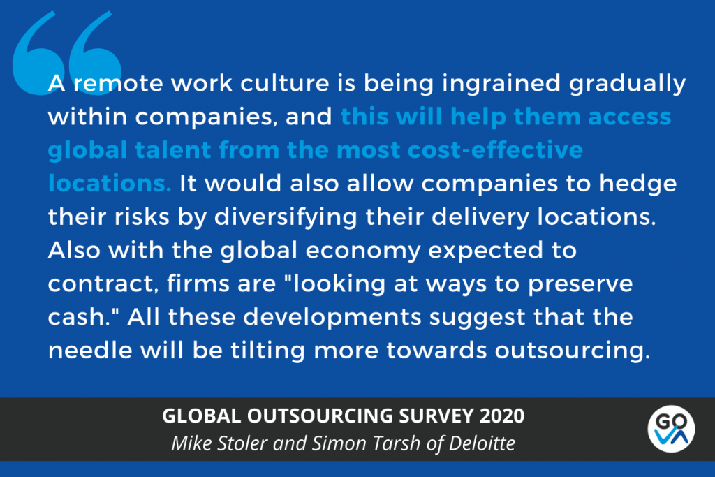 Quote: Tilting towards outsourcing